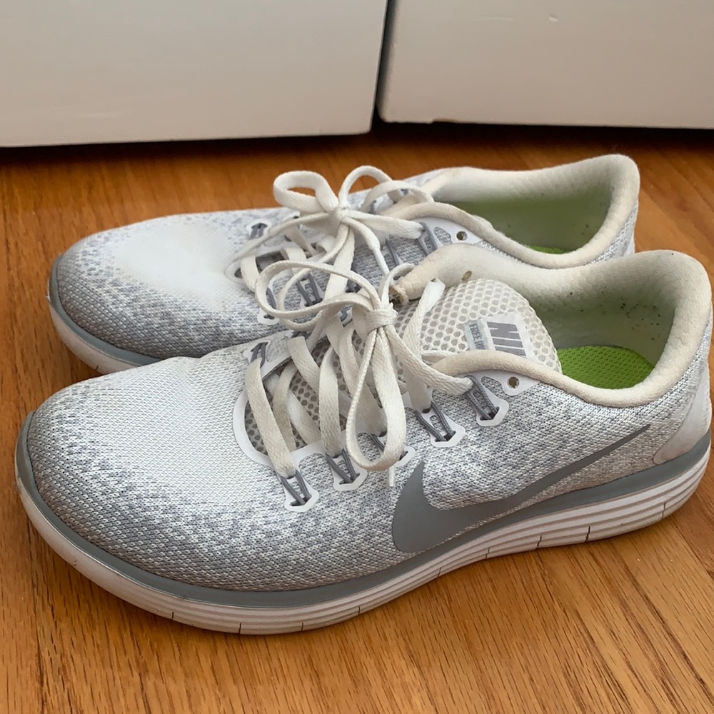 White Nike Running Sneakers